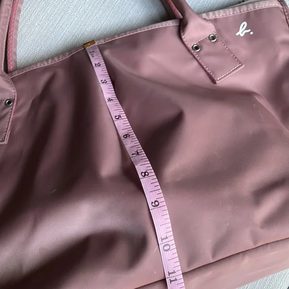 Agnes b voyage tote bag dusty pink color made in Japan